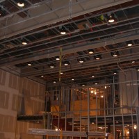 CREATING THE AUDITORIUM: Taking shape.