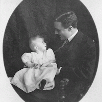 FDR and daughter Anna, 1907.