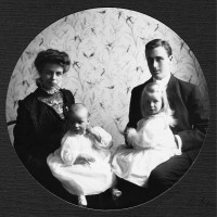 Franklin, Eleanor, Anna, and James, c.1908-09.