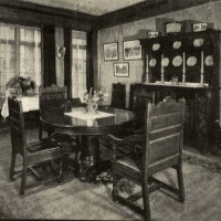 Sara's Dining Room (Four Freedoms Room), 1930s.