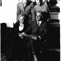 Drawing Rooms - FDR, SDR, Anna, and James, Nov 9, 1932.