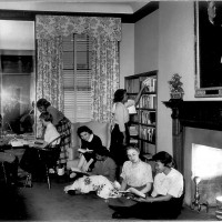SDR Library, Hunter Students 1950s.