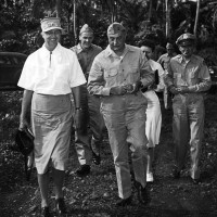 ER on Pacific tour at Guadalcanal, Fall 1943.